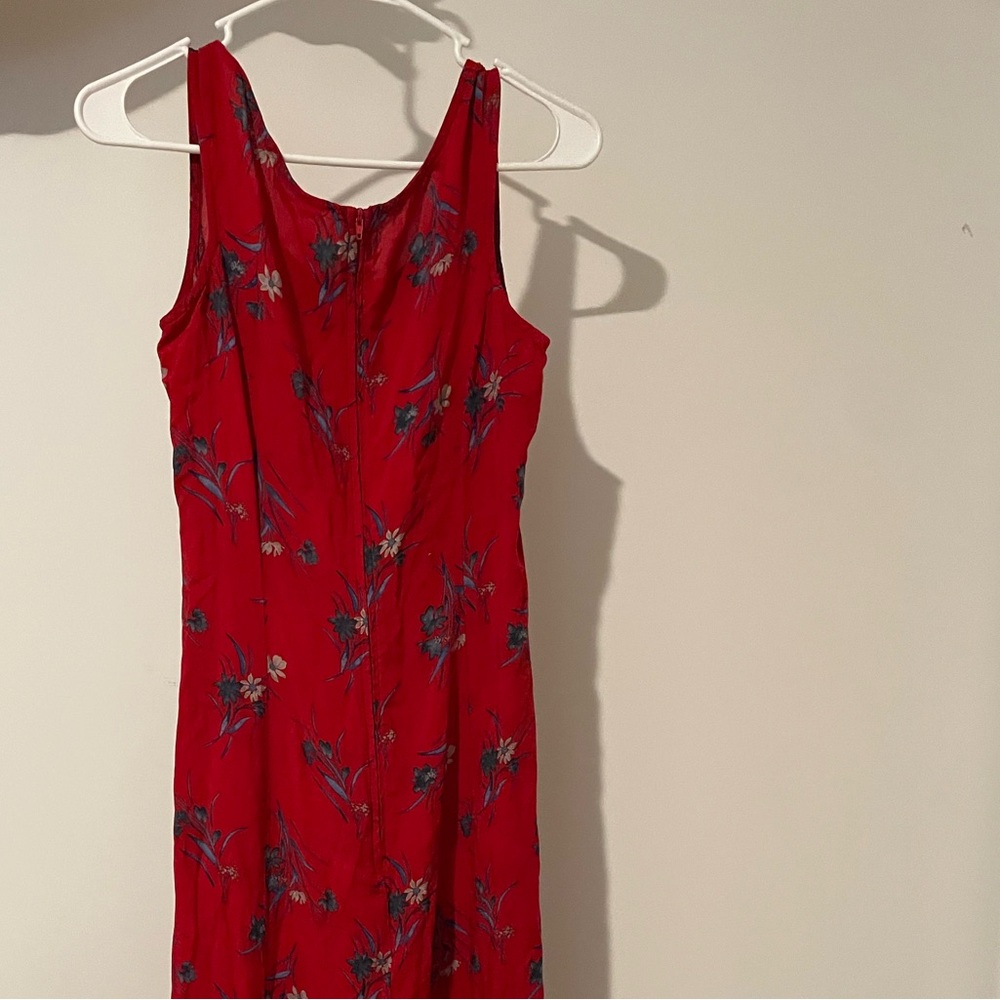 Red Long Slimming Dress